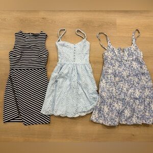 Aritzia, dynamite and storia dresses
